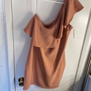 Satin rose dress